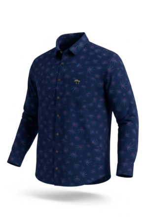 Midnight Coral Elegance Shirt