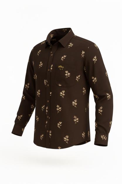 dark brown with golden