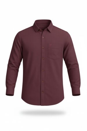 Wine Tone Full Sleeve Shirt