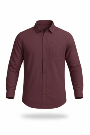 Wine Tone Full Sleeve Shirt